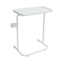 Adjustable Height Sofa Side Table Foldable Metal Console Table Laptop