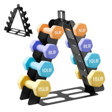 Heavy Duty 4 Tier Dumbbell Rack Stand Weight Storage Organizer for Home Gym