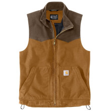 Carhartt Men's Montana Rugged Flex Duck Relaxed Fit Vest, Carhartt Brown/Coffee, Large