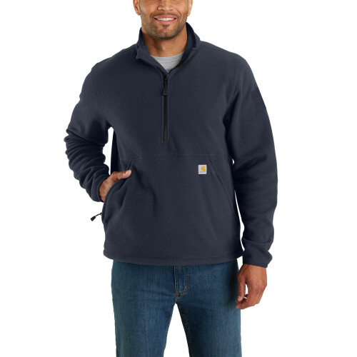 Carhartt Carhartt Men's Half-Zip Relaxed Fit Fleece Pullover, Navy, XX-Large