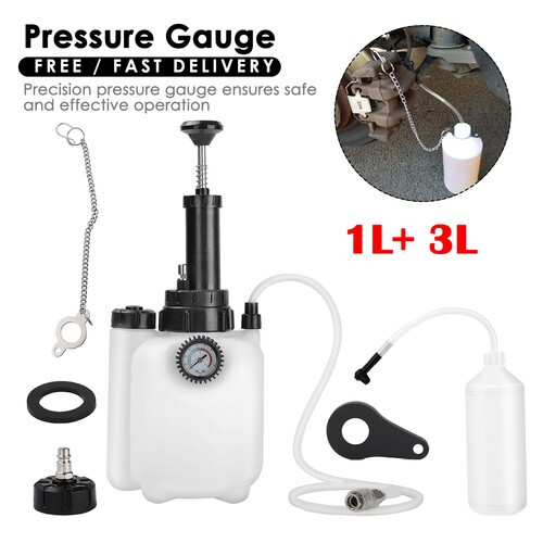3L+1L Car Brake Bleeder Clutch Bleeding System Fluid Bleeder Tool Set Kit