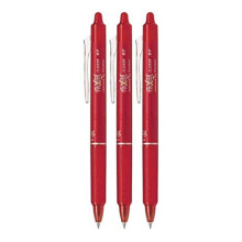 Bolígrafo Gel Pilot FriXion Ball Clicker Borrable, Punta Fina, 0.7mm, Tinta Roja, 3 Unidades