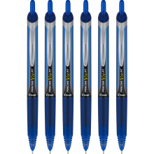 Pilot Precise V10 RT Retractable Liquid Ink Rollerball Pens, Bold Point, 1.0mm, Blue Ink, 6 Count