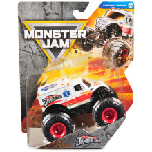 Monster Jam, Offizieller Jambulance Monster Truck, Die-Cast Fahrzeug, 1:64 Maßstab, Spielzeug für Kinder ab 3 Jahren