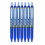 Pilot Pilot Precise V5 RT Retractable Kulspennor, Extra Fin Spets (.5mm), Blå Bläck, 7-pk; Komfortgrepp, Bundle med Plastpåse 1