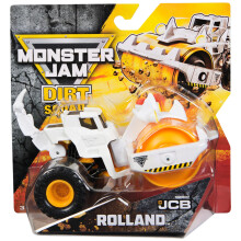 Monster Jam, Official Rolland Dirt Squad Dump Truck Monster Truck with Moving Parts, 1:64 Scale Die-Cast Vehicle Toys for Boys 3+