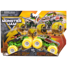 Monster Jam, Ufficiale Pirata's Curse Vs. Zombie Camioncini Die-Cast, Scala 1:64, Giocattoli per Bambini 3+