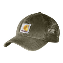 Carhartt Heren Canvas Mesh-Back Pet-Army Groen-OFA