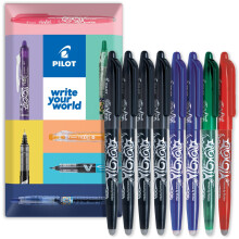 Bolígrafo de Gel Pilot Frixion Heat/Friction Borrable FR7 - Punta de 0.7mm - Pack de 8
