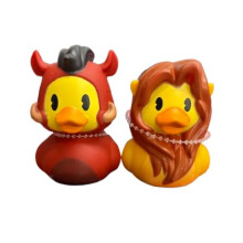 Just Play Duckalooz Anatra in Gomma 2 Pezzi - Simba & Pumbaa - Giocattoli da Bagno