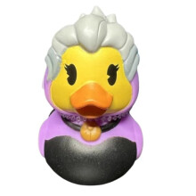 Just Play Duckalooz Anatra di Gomma - Ursula Villain Sirena - Giocattolo da Bagno