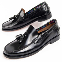 (Zwart, 44) Leren Mocassin Voor Heren. Purapiel Castellar3 102509