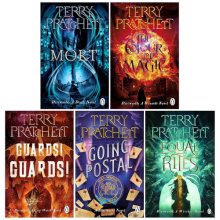 Discworld Series 1 By Terry Pratchett 5 Books Collection Box Set, Paperback NEW