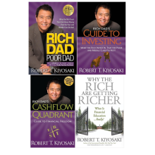 Robert T. Kiyosaki 4 Books Collection Set Rich Dad Poor Dad, Cashflow Quadra