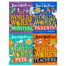 David Walliams World's Worst 4 Books Collection Set Teachers, Parents, Monsters