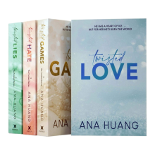 Ana Huang Twisted Series 4 Books Collection Set Twisted Love, Games, Hate, Lies
