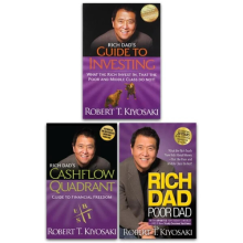Robert T. Kiyosaki 3 Books Collection Set Rich Dad, Cashflow, Guide To Investing