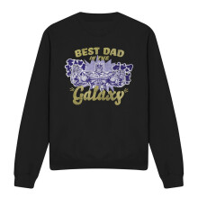 (L, Black) Marvel Unisex Adult Best Dad In The Galaxy Thanos Sweatshirt
