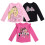 Barbie Magliette per Bambine Barbie 3 Pezzi Rosa/Nero 3T 1