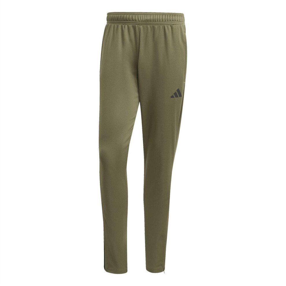 Adidas (L, Olive Strata) Mens Sereno Aeroready Tracksuit Bottoms