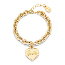 Barbie Chunky Heart Armband - Guld
