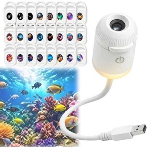 2026 New HD Smart Dynamic 5D Holographic Night Light Projector Plug and Pla