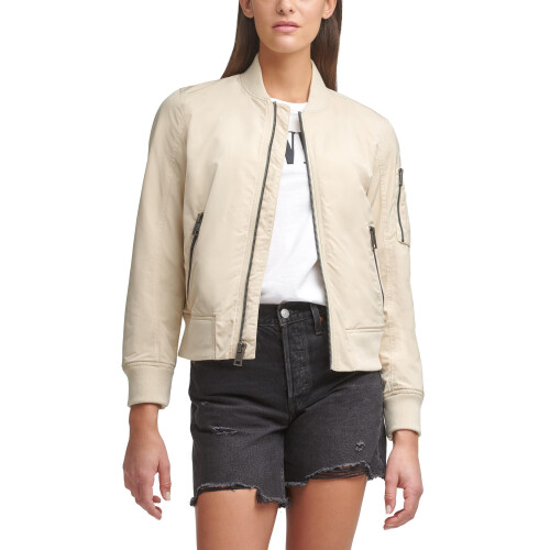 Levi's Levi's Damernas Melanie Bomberjacka (Standard & Plus Storlekar), Bleached Sand, X-Large