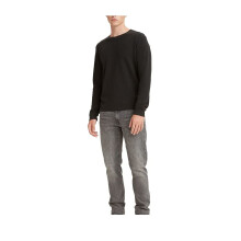 Levi's Camiseta Térmica de Manga Larga para Hombre, Mineral Black, Grande