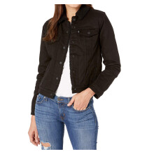 Levi's Dames Original Sherpa Trucker Jassen (Standaard en Plus), Zwart, Klein