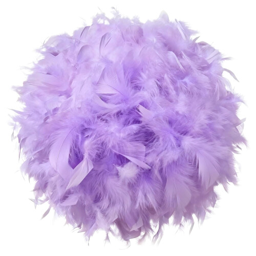 Waneway 50cm Feather Light Shade for Ceiling Pendant Light Fluffy Lamp Shad