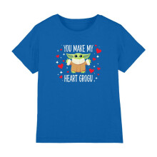 (12-13 Years, Royal Blue) Star Wars Childrens/Kids You Make My Heart Grogu T-Shirt