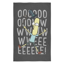 (147cm x 91cm, Multicoloured) Rick And Morty Graphic Print Mr. Poopybutthole Blanket