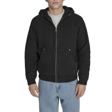 Chaqueta Bomber de Algodón Lavado Levi's para Hombre, Forro Sherpa, Negro, Grande US
