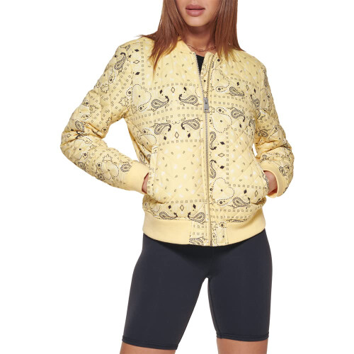 Levi's Levi's Dames Gevoerde Bomberjack, Gele Paisley, X-Small