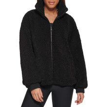 Chaqueta de Felpa con Cierre Levi's para Mujer, Negra, X-Pequeña