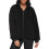 Levi's Giacca Teddy con Zip Sherpa per Donna Levi's, Nera, X-Small 1