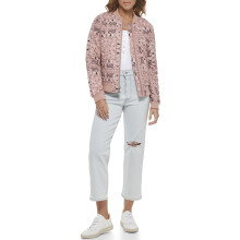 Levi's Women's Diamond Quilted Bomber Jacket, Mahogany Bandana Print, Small