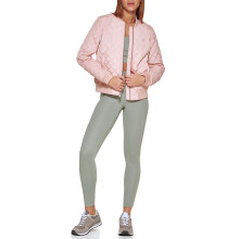Levi's Women's Diamond Quilted Bomber Jacket, Rose Mist, Medium