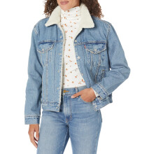 Levi's Women's Ex-Boyfriend Sherpa Trucker Jackets, (New) New Notes, X-Small