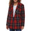 Levi's Levi's Women's Wool Blend Double Breasted Blazer, Red/Navy Ombre, Small 1