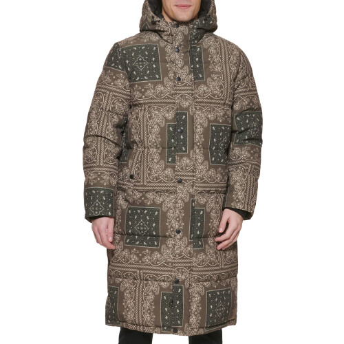 Levi's Levi's Men's Arctic Cloth Extra Long Parka, Olive Bandana, Medium