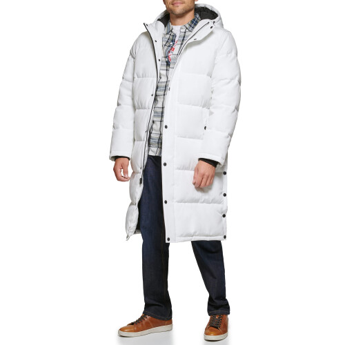 Levi's Levi's Herren Arctic Cloth Extra Lange Parka, Weiß, Medium