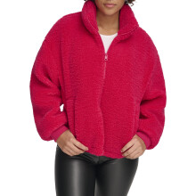 Levi's Dam Sherpa Zip Up Teddy Jacka, Fuchsia, X-Small