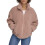 Levi's Levi's Dam Sherpa Zip Up Teddy Jacka, Mauve, X-Small 1