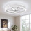 VOLISUN Smart Ceiling Fan with Light and Remote White 50cm 1