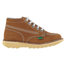 (2 UK, Tan) Kickers Childrens/Kids Kick Hi Leather Boots
