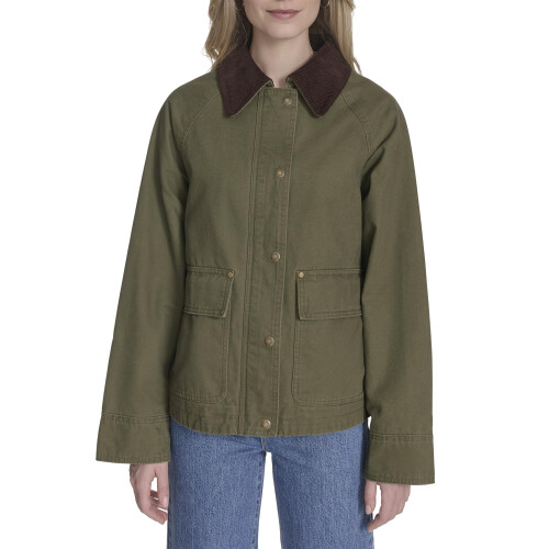 Levi's Levi's Dames Korte Katoenen Barn Jacket, Olijf, X-Large