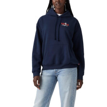 Sudadera Gráfica Levi's para Mujer, Arco Occidental Nuevo Silo Cowboy N Navy Blazer, Grande