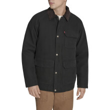 Chaqueta de Hombre Levi's de Algodón con Cuello de Pana, Lona Negra, Grande