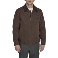 Chaqueta de algodón Levi's para hombre con cuello de pana, marrón chocolate, mediana